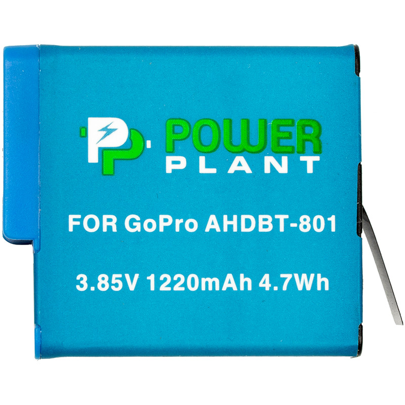 

Аккумулятор PowerPlant GoPro AHDBT-801 1220mAh (декодирован)
