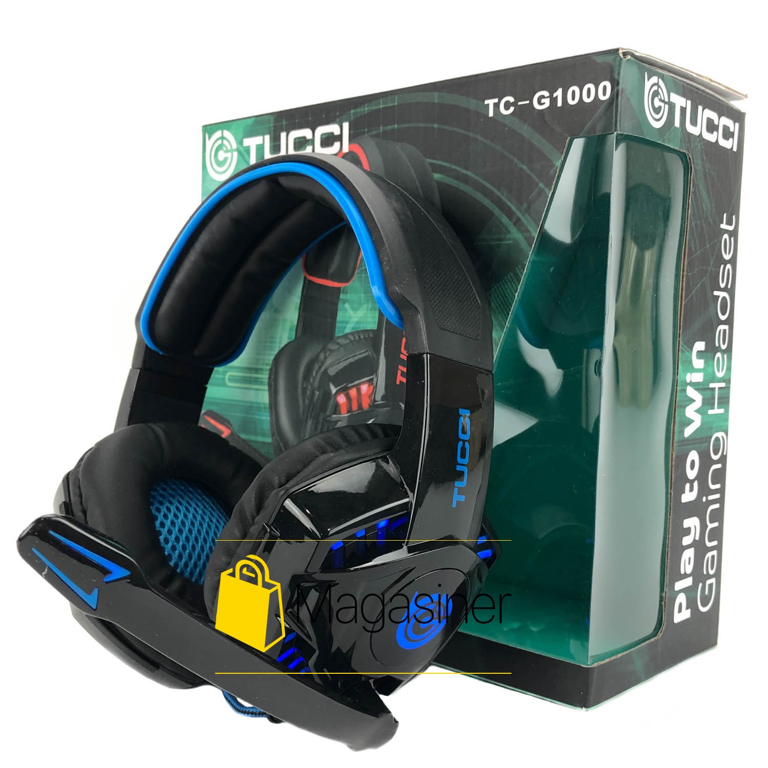 

Игровые наушники TUCCI TC-G1000 с микрофоном и подсветкой геймерские для компьютера и ноутбука (1535)