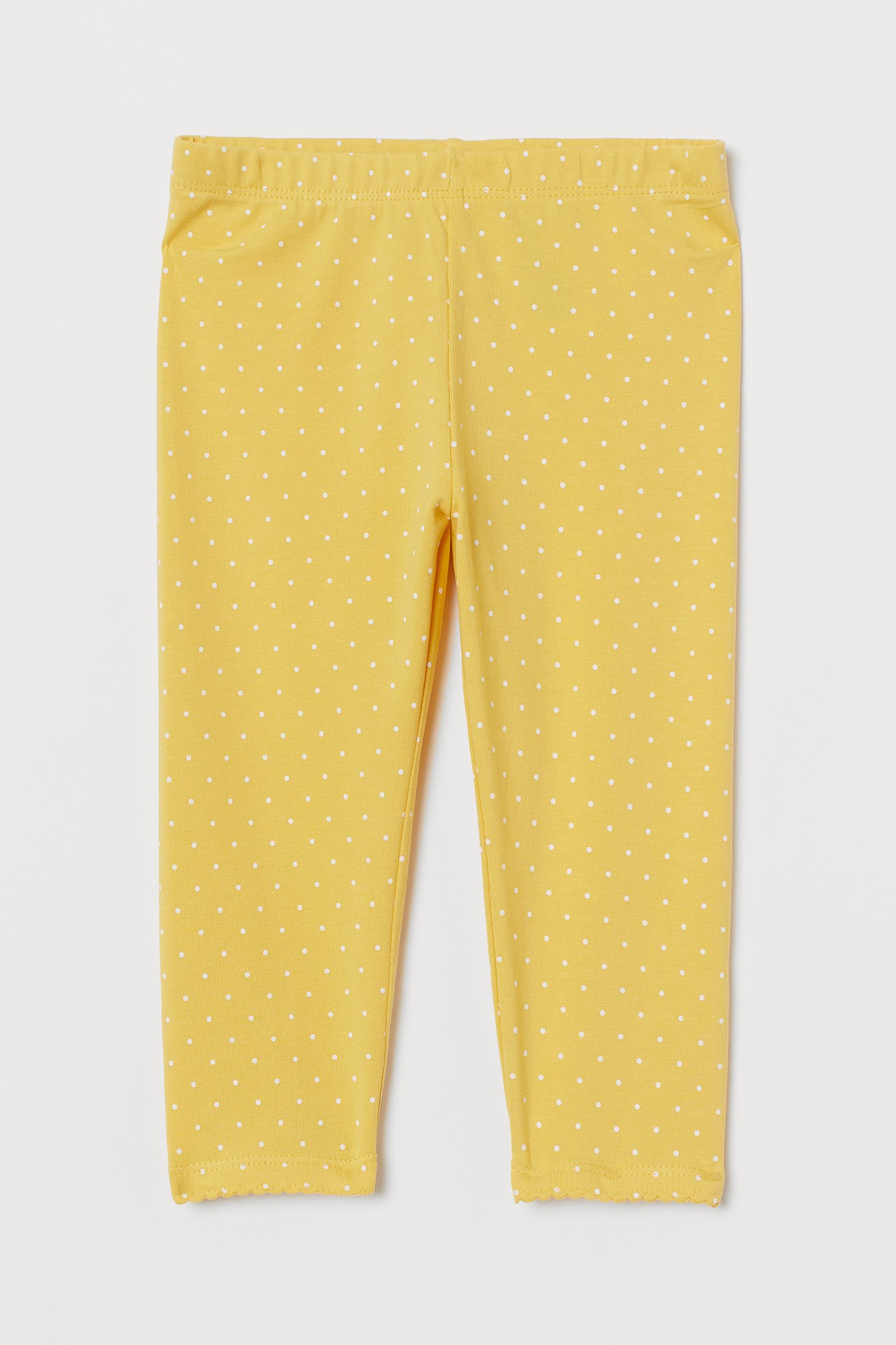 

Капри для девочки H&M в горох жёлтые 122
