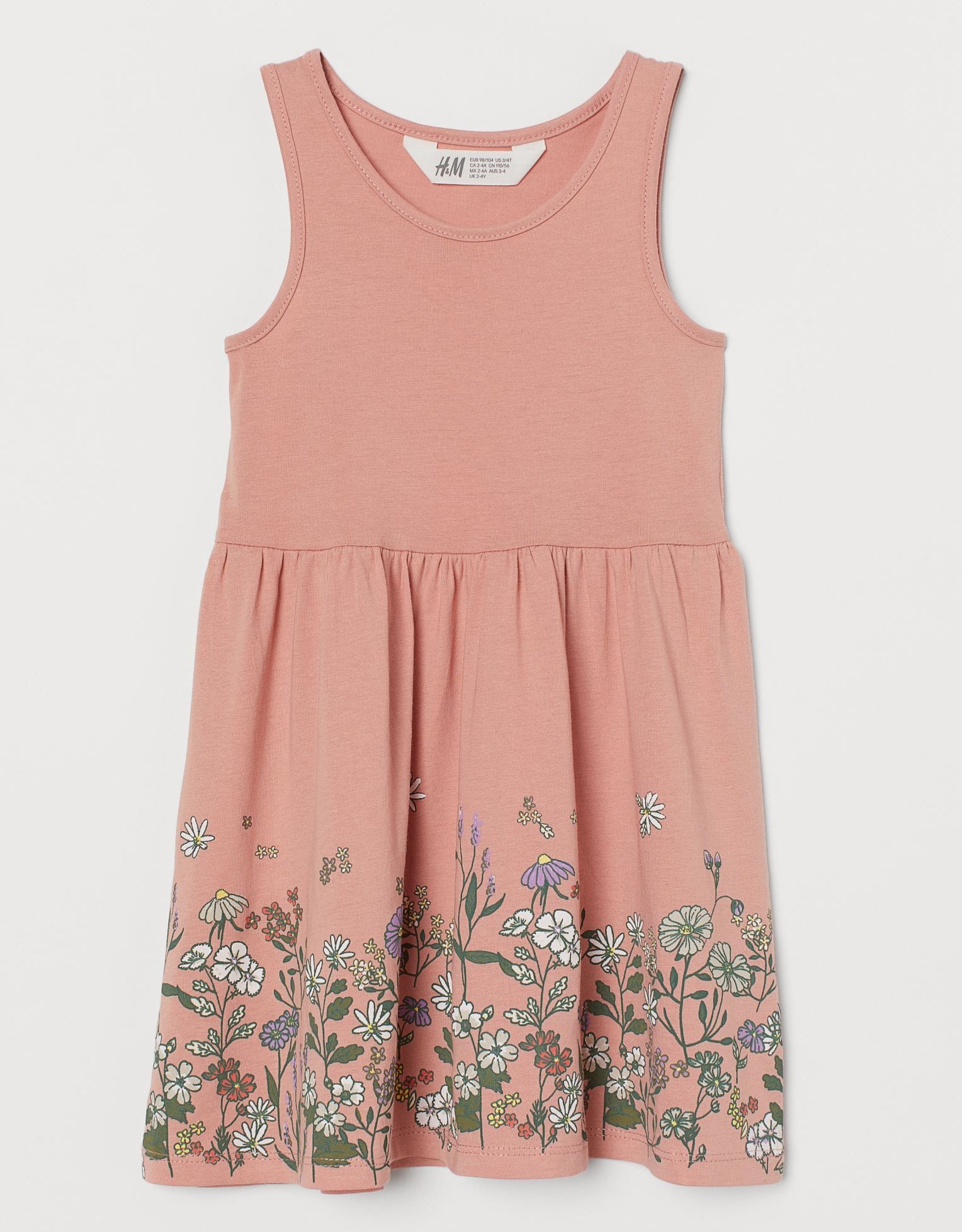 

Сарафан для девочки H&M с мелкими цветочками розовый 104