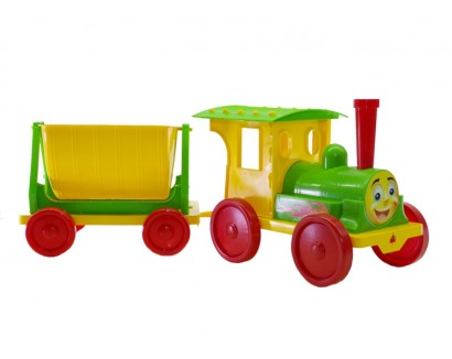 

Поезд-конструктор с прицепом САЛАТОВЫЙ Doloni-toys ( 013115/2 )