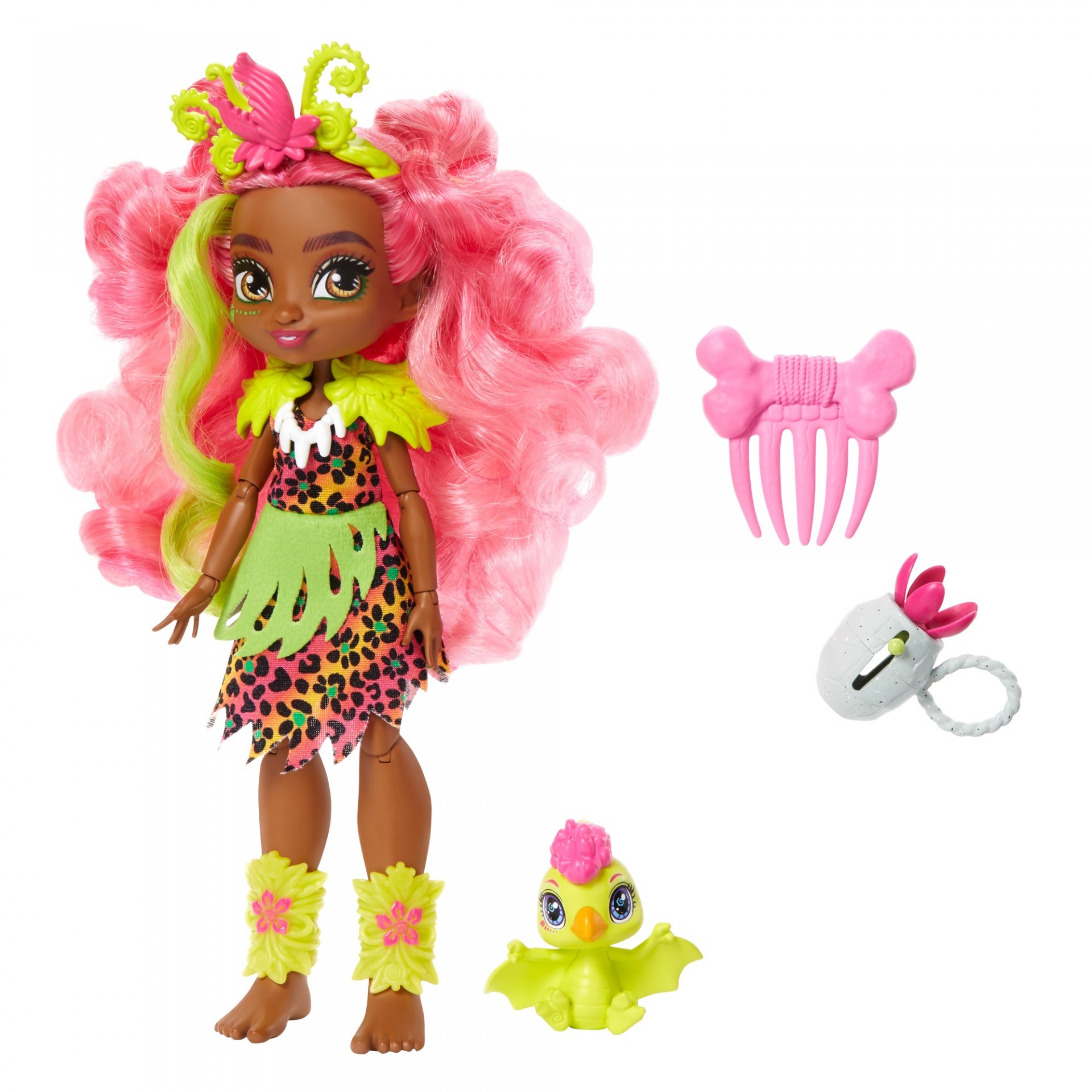 

Кукла Фернесса и питомец Птилли Пещерный клуб Cave Club Fernessa Doll with Ptilly Dinosaur Pet Mattel