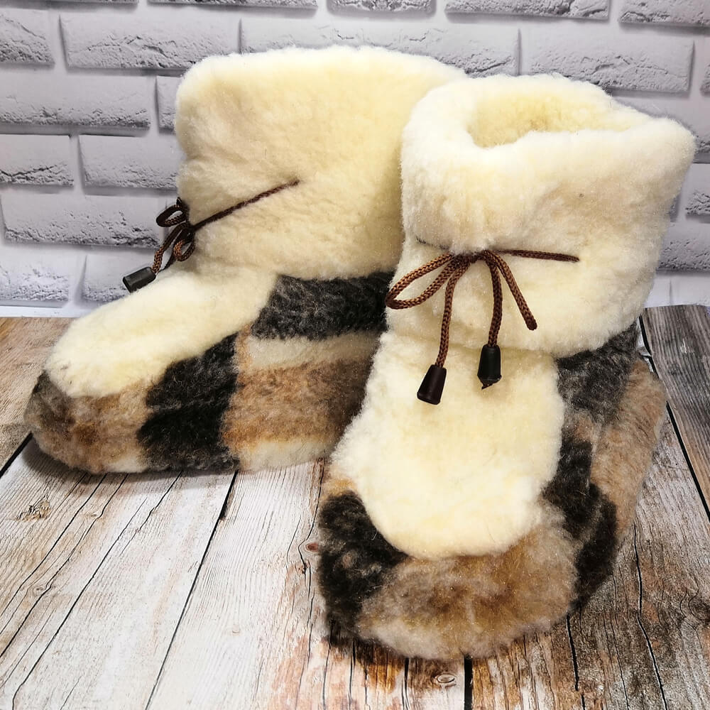 

Домашние женские угги (чуни) из мериносовой шерсти Eluna 1005-03 36/37 размер