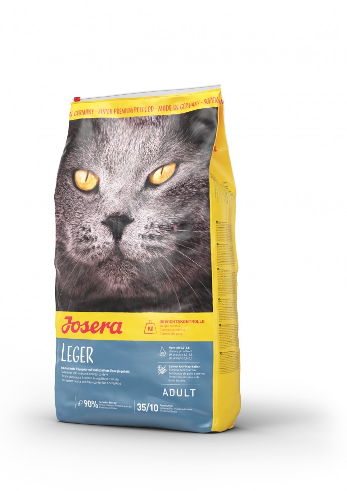 

Сухой корм Josera Cat Leger для стерилизованных и малоактивных кошек 10 кг