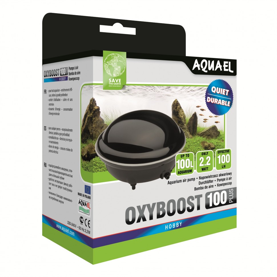 

Компрессор Aquael Oxyboost Plus 100 для аквариума одноканальный