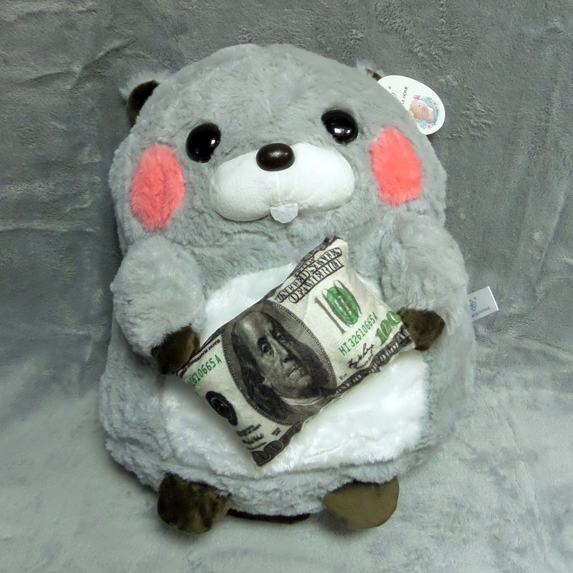 

Плед - мягкая игрушка 3 в 1 (Бобёр серый )