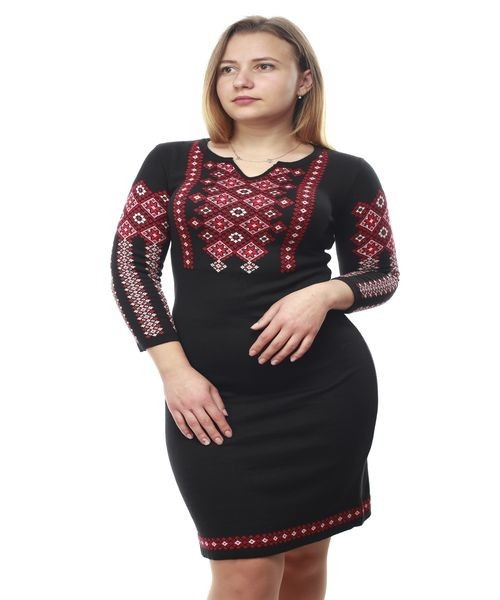 

Платье женское вышиванка SOFline 92-0640  черный, Платье женское вышиванка SOFline 92-0640 54 черный.