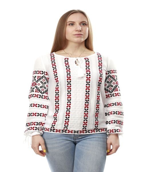 

Джемпер жіночий вишиванка SOFline 92-0646  білий, Джемпер жіночий вишиванка SOFline 92-0646 60 білий.