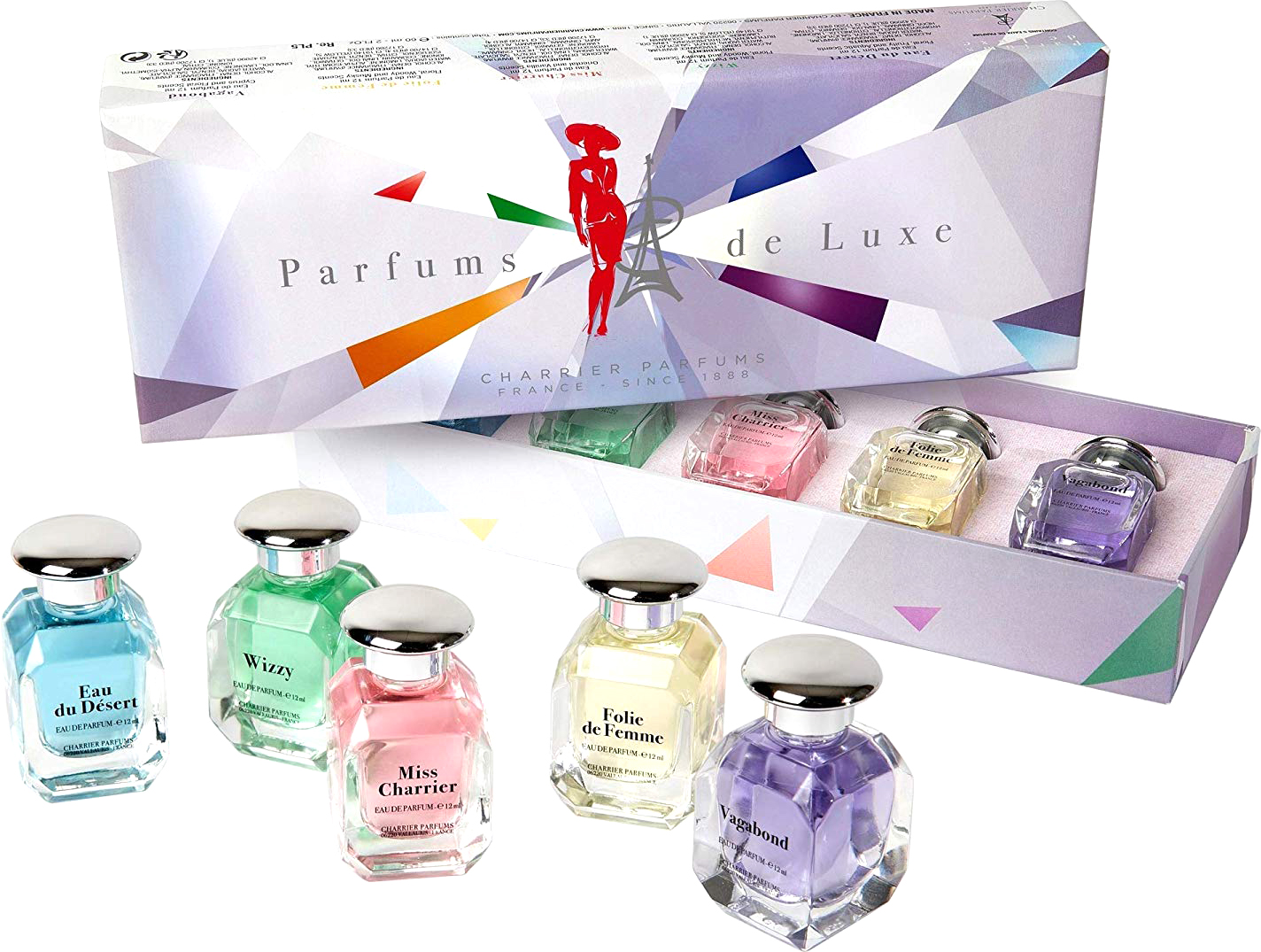 Набор миниатюр парфюмерной воды Charrier Parfums Parfums De Luxe ...