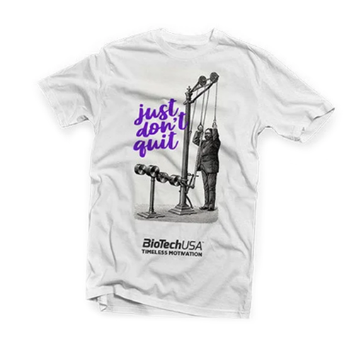 

Футболка Just don't quit BioTech (USA) XL Белый