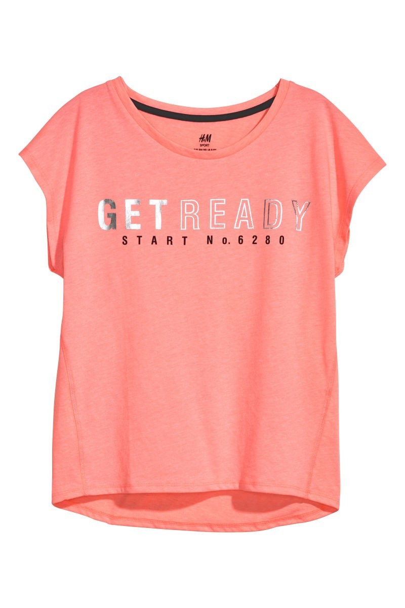 

Футболка H&M 134-140 см Коралловая