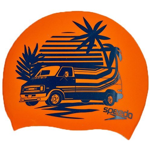 

Шапочка для плавания Slogan Print Speedo Оранжево-синий (60443005)