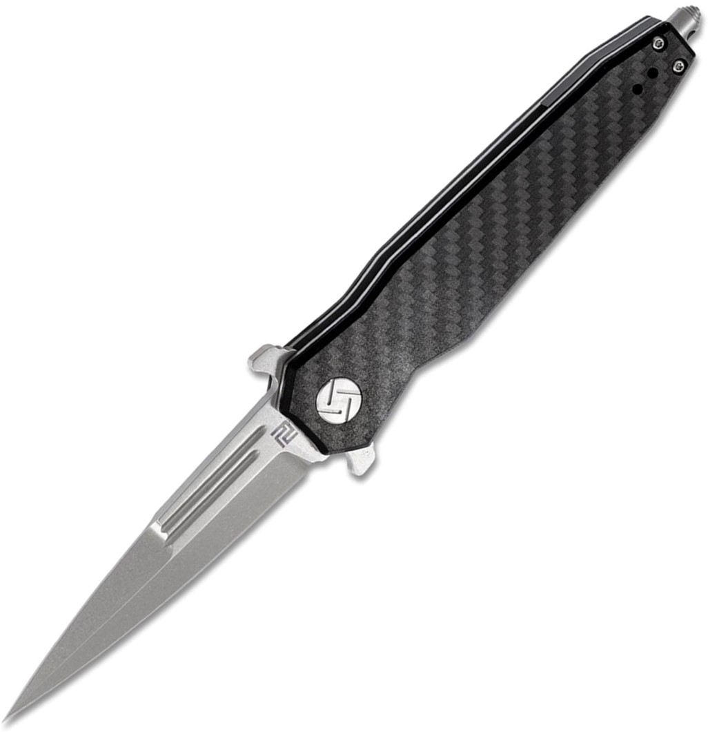 

Нож Artisan Cutlery Hornet SW, D2, CF Black (27980187)