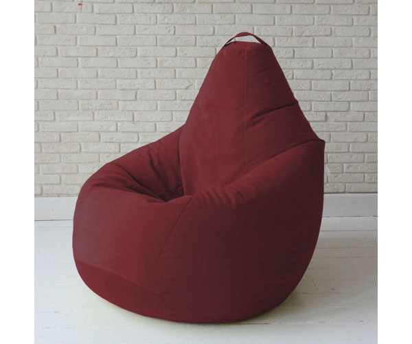 

Кресло-груша велюр бордовый KatyPuf L 100x75