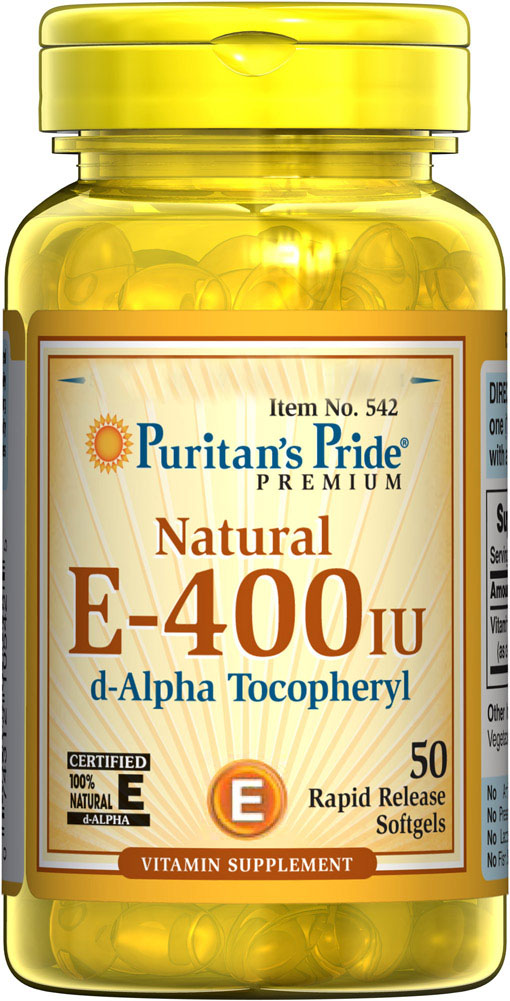 

Витамины Puritan's Pride Vitamin E-400 iu 100% Natural 50 капсул (4384301696)
