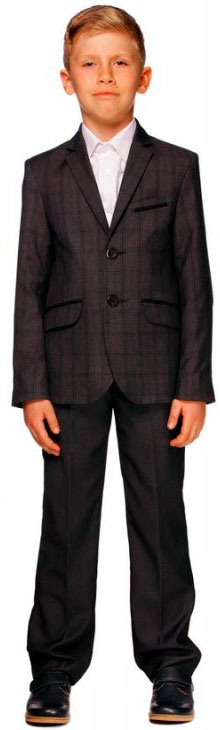Акція на Костюм (пиджак + брюки) Alfonso 516/1-В 152 см Серый (ROZ6205115987) від Rozetka UA