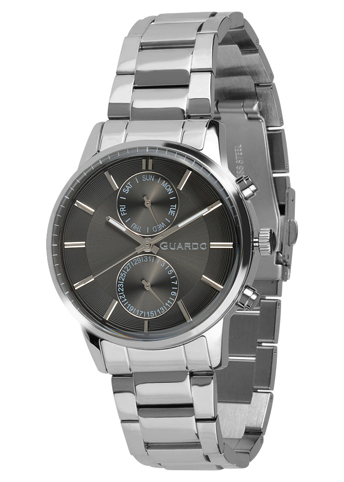 

Часы мужские Guardo B01068-2 серебряные