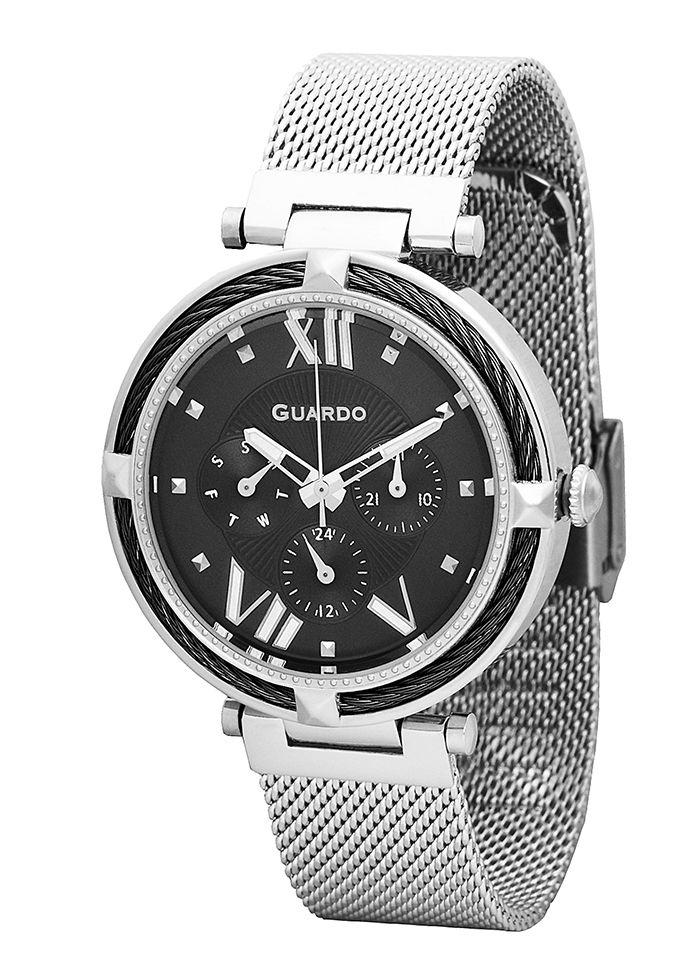 

Часы женские Guardo T01030(2)-2 серебряные