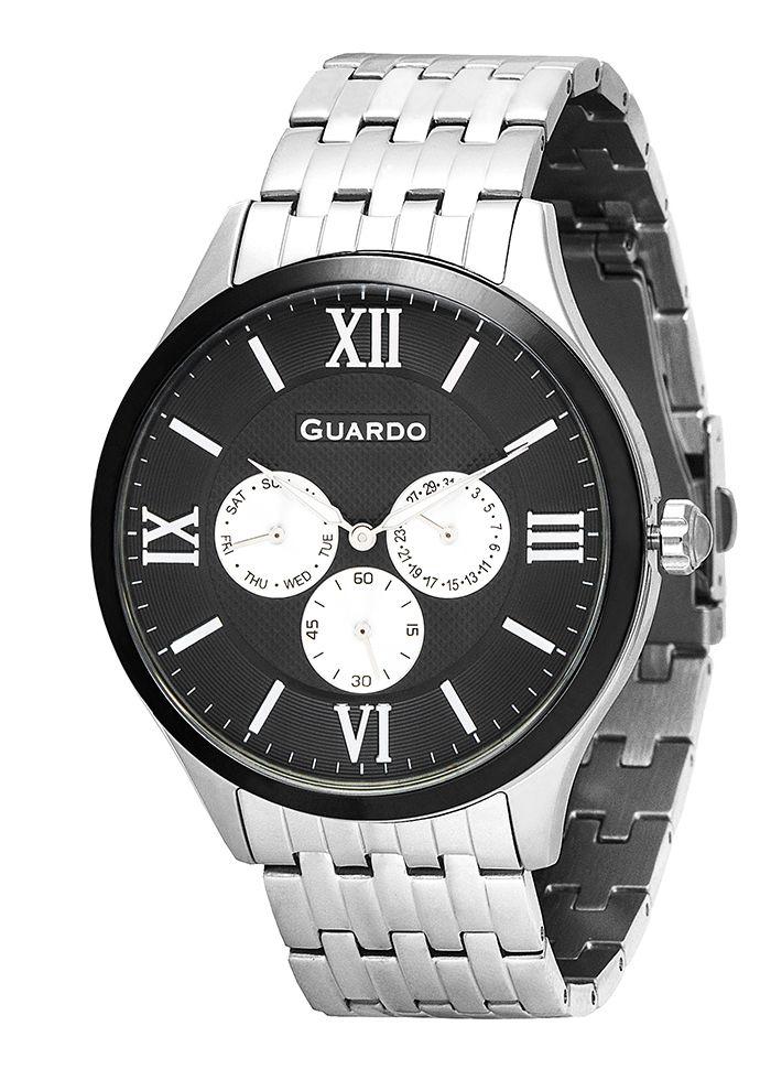 

Часы мужские Guardo 11165-1 серебряные