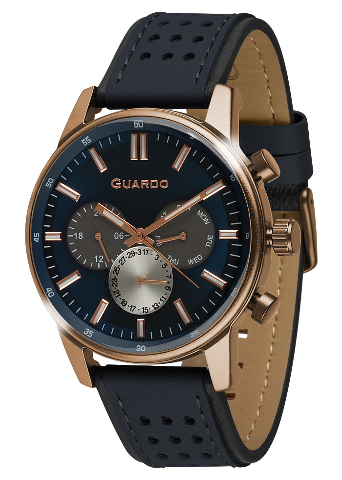 

Часы мужские Guardo 007576-2 бронзовые