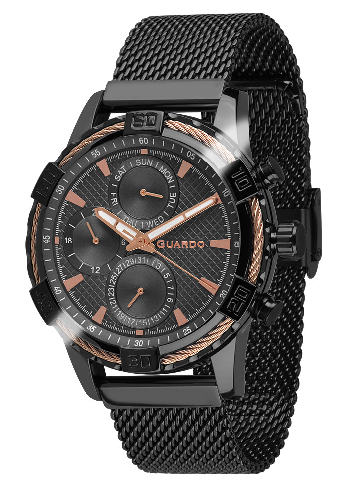 

Часы мужские Guardo B01352-(2)-5 черные