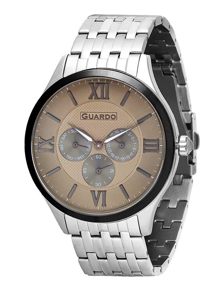 

Часы мужские Guardo 11165-2 серебряные