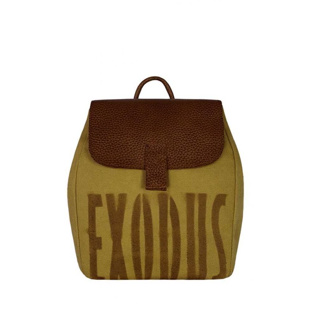 

Рюкзак Женский Exodus Leather Canvas Желтый R6901Ex131