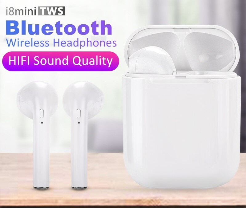 

Наушники беспроводные HBQ I8s mini tws блютуз Bluetooth White