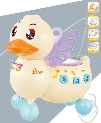 

Игрушка Музыкальная Уточка D Jin Shang Lu бежевая 8838