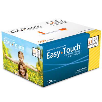 

Шприц инсулиновый Easy Touch Demi U-100 (0,3 мл на 8 мм 31G), 100 шт.