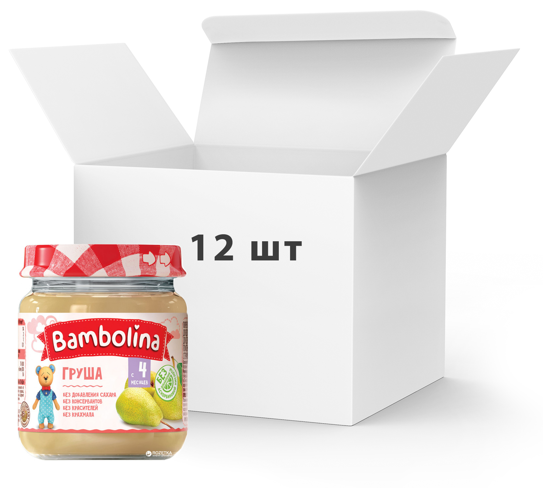 

Упаковка пюре Bambolina Груша 100 г х 12 шт (4813163001892_4812021001876)