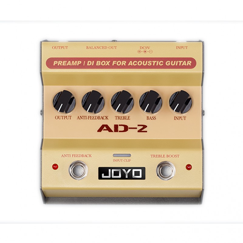 

Гитарная педаль эффектов JOYO AD-2 Acoustic Guitar preamp and DI Box
