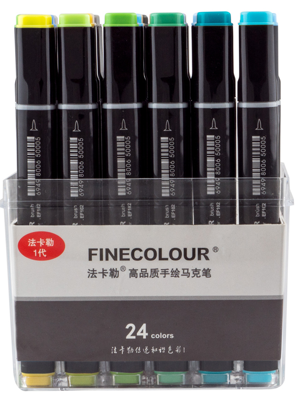 

Набор маркеров Finecolour Brush 24 цвета (EF102-TB24)