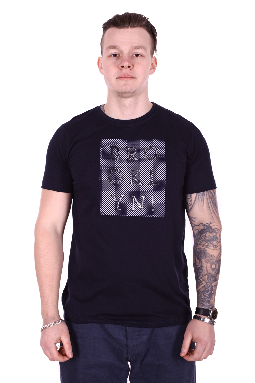 

Футболка StrongMan Brooklyn f0218/4 Темно-синяя, Футболка StrongMan Brooklyn f0218/4 Темно-синяя XL