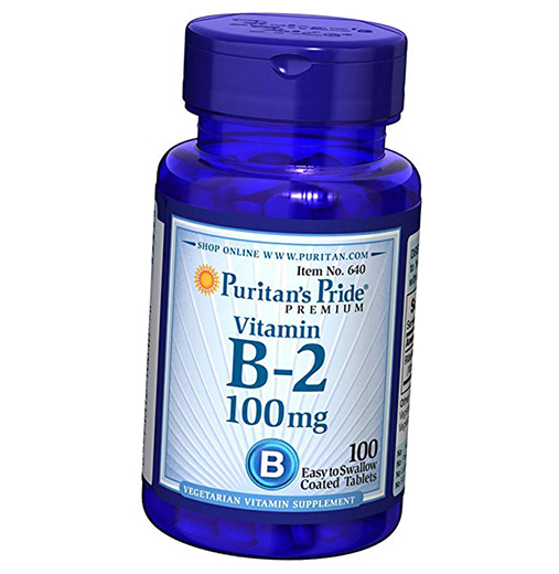 

Рибофлавин, Vitamin B-2 100, Puritan's Pride 100таб (36367008)