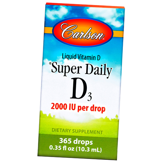 

Витамин Д жидкий, Super Daily D3 2000, Carlson Labs 10мл (36353049)