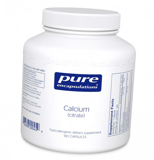 

Цитрат Кальция, Calcium сitrate, Pure Encapsulations 180капс (36361079)
