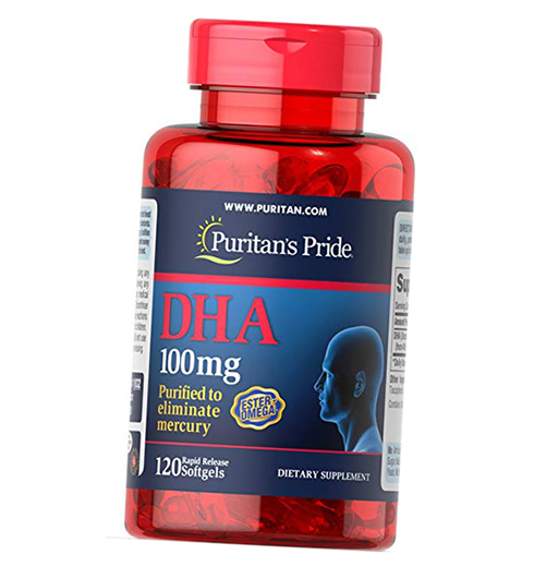 

Рыбий жир, DHA 100, Puritan's Pride 120гелкапс (67367002)