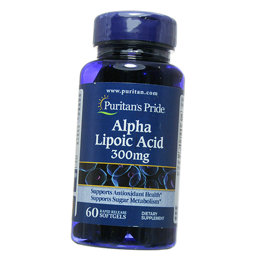 

Антиоксидант Puritan's Pride Alpha Lipoic Acid 300 60гелкапс (70367003)