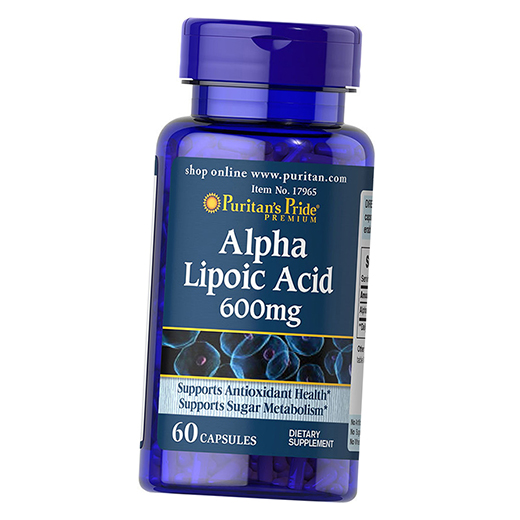 

Антиоксидант Puritan's Pride Alpha Lipoic Acid 600 60капс (70367002)