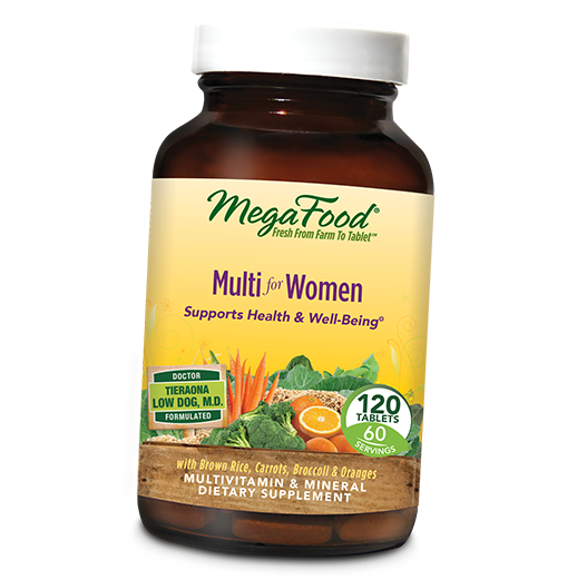 

Мультивитамины для женщин, Multi for Women, Mega Food 120таб (36343020)