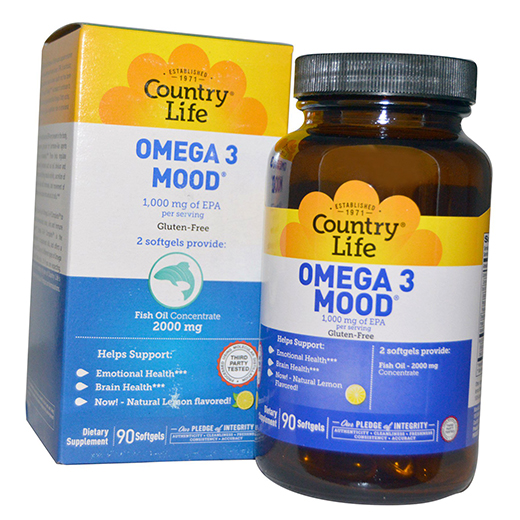 

Omega-3 Mood Country Life 90гелкапс Лимон (67124004)