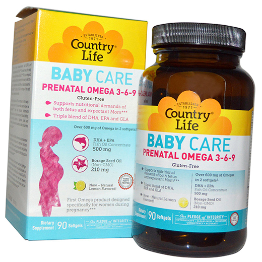 

Prenatal Omega 3-6-9 Country Life 90гелкапс Лимон (67124002)