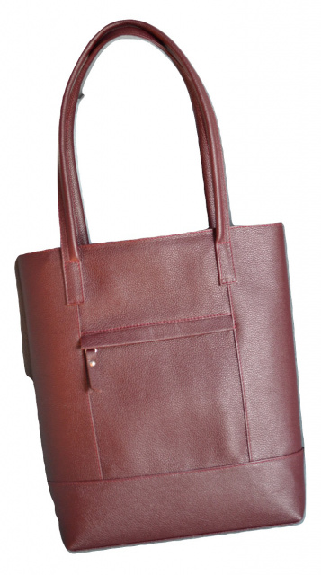 

Женская сумка Luxury Leather Accessories "Tote bag" из натуральной кожи цвета Марсала-бордо