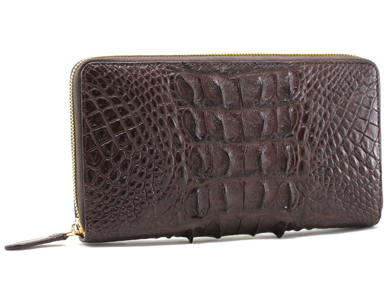 

Сумка-кошелек (клатч) из кожи крокодила (1512-265 brown) коричневый