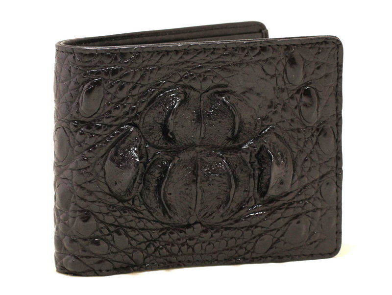 

Кошелек мужской из кожи крокодила (crm-11500 Black) черный