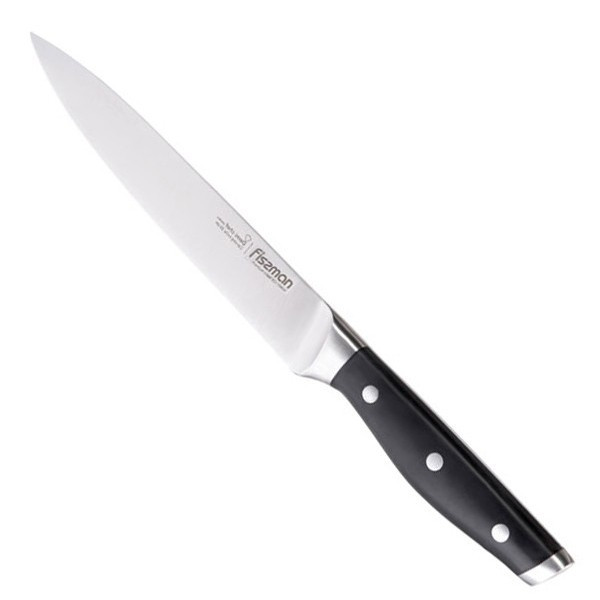 

Кухонный нож Fissman Demi Chef 200 мм универсальный черный (2363)