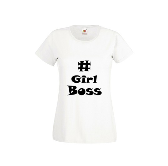 

Футболка Fruit of the loom Girl boss  белая (D57, Футболка Fruit of the loom Girl boss XS белая (D57)