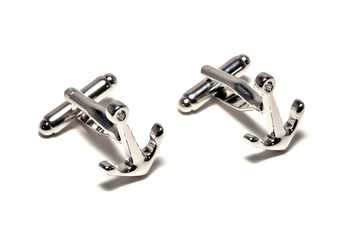 

Запонки Pasadore Anchor 23494CS серебристые