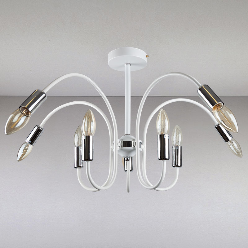 

Люстра Light House LS-13428-10 WH+CR